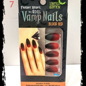 ☠️🩸 Fright Night - Blood Red 🩸☠️ Black & Red ~ Limited Edition ~ Vamp Nails